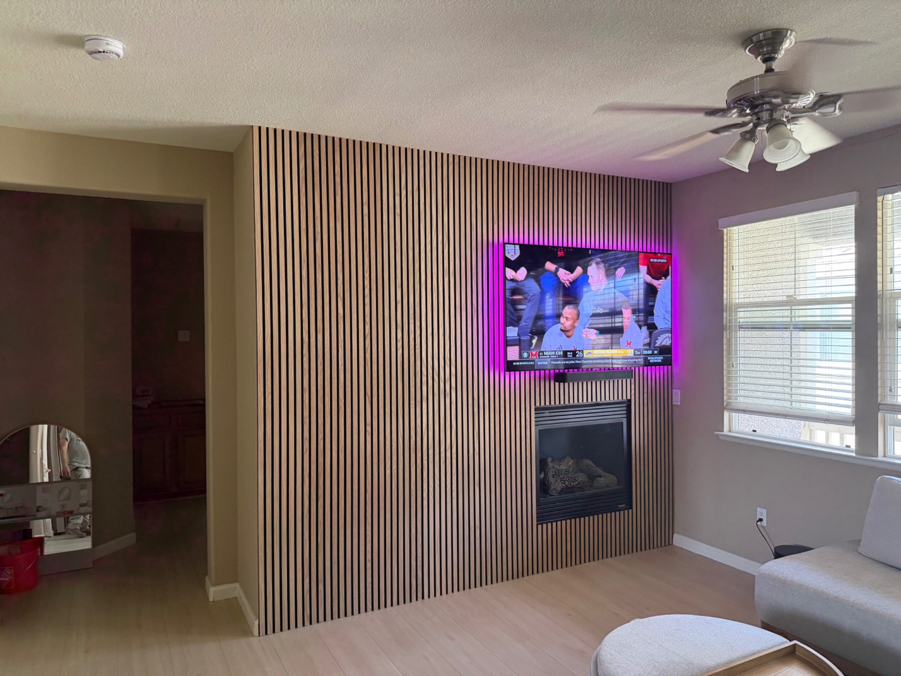 Custom interior feature wall project